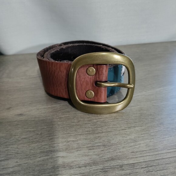 Lucky Brand Patchwork Multicolor Leather Bohemian Belt‎ Sz 28 - Picture 1 of 10